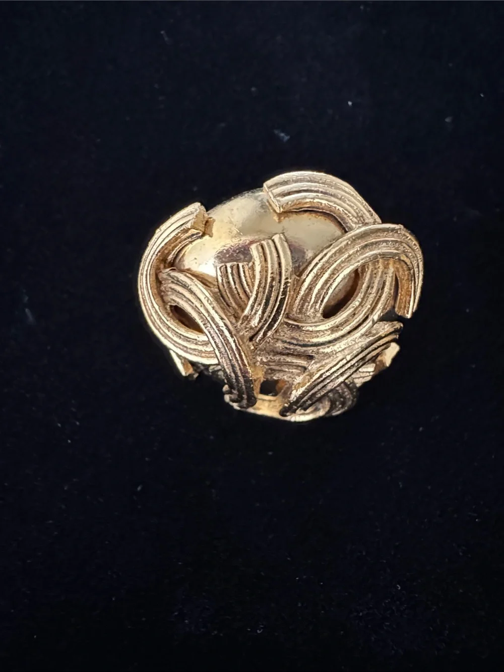CHANEL Vintage Pre-Loved 1994 Triple CC Clip-On Earrings